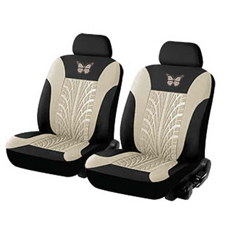 Auton istuinpäälliset yleistyypit sopivat useimpiin autoihin perhoskuvioidut päälliset rengastelan yksityiskohdat muotoilusuojat autoon: A-beige 2 kpl
