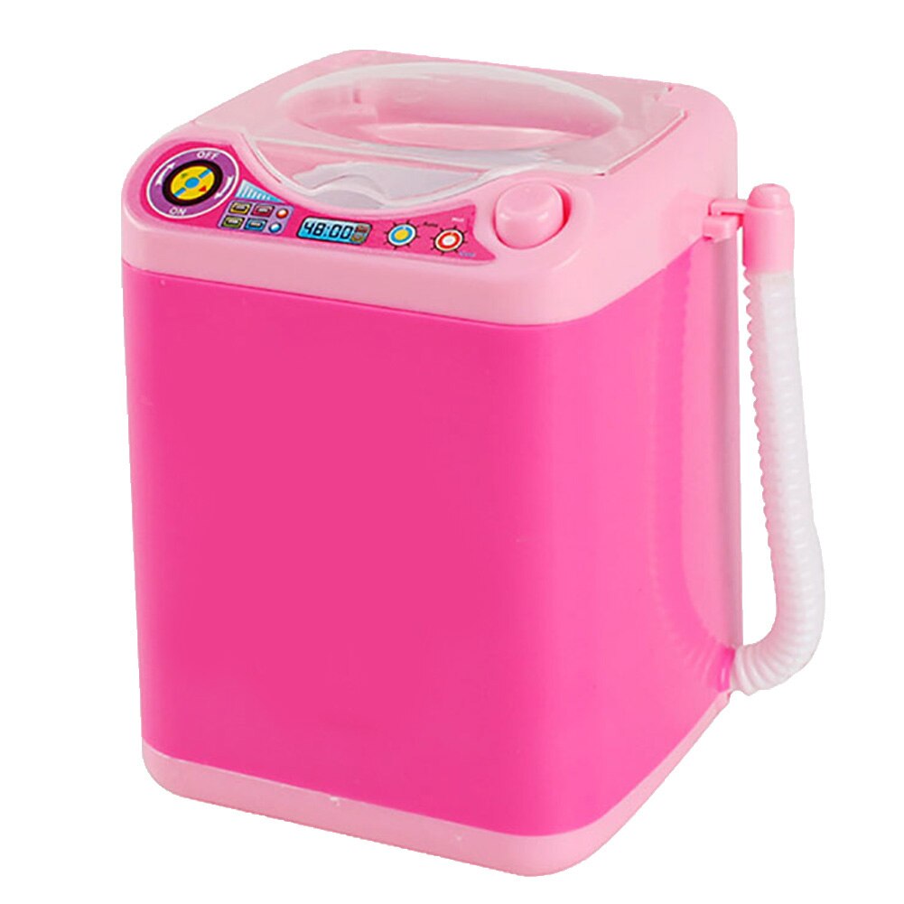 mini Bambini di Lavaggio Elettrico Macchina Giocattolo di Trucco Spazzole per La Pulizia Disidratazione Centrifuga Asciuga Regalo: Colore rosa