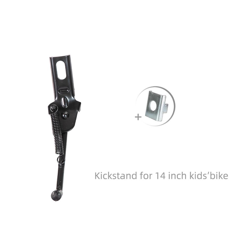 HILAND-caballete de bicicleta de acero para niños, soporte lateral para ciclismo, 12/14/16/18/20 pulgadas: 14inch black