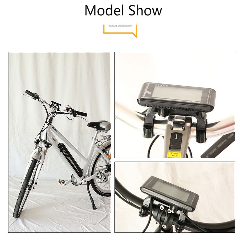 JS E-Bike LCD Display Waterproof Speedometer Wireless Bicycle Computer Connect Accessories Cycling Potentiometer Sensor Panel