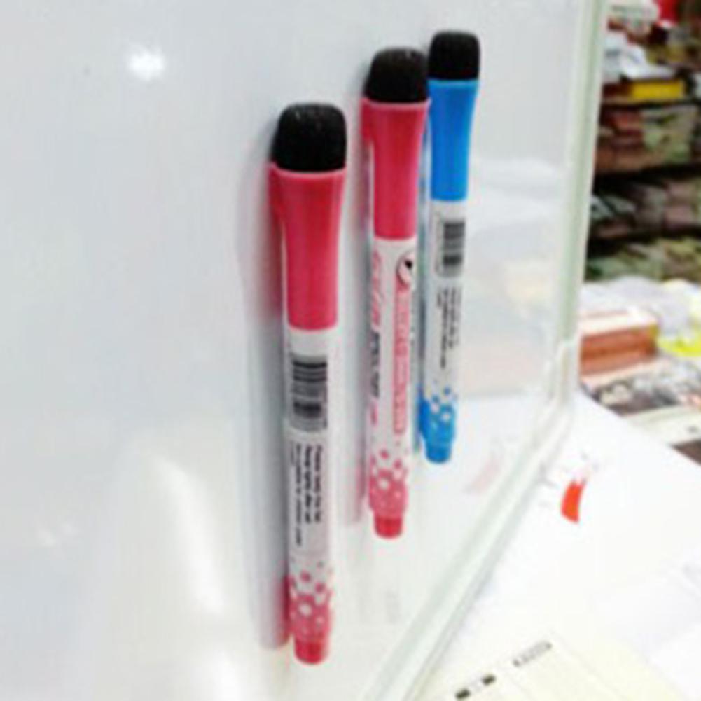 1PC Children Magnetic Easy Wipe Marker Pen Non-Toxic Portable Cute WhiteBoard Pen with Eraser Office School Supplies