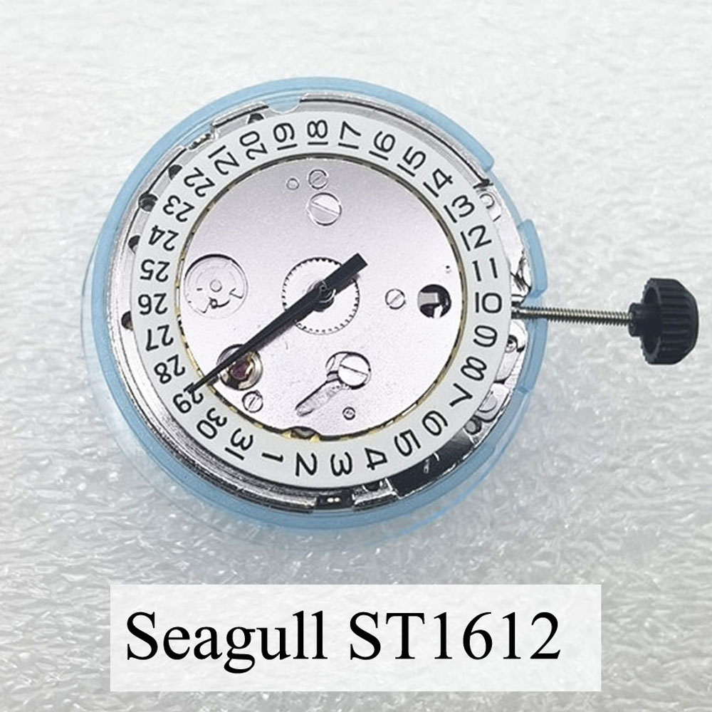 Corgeut Seagull ST1612 Automatische Beweging 21 Juwelen Wit Datum 3H TY2806 Mechanische Horloge Beweging