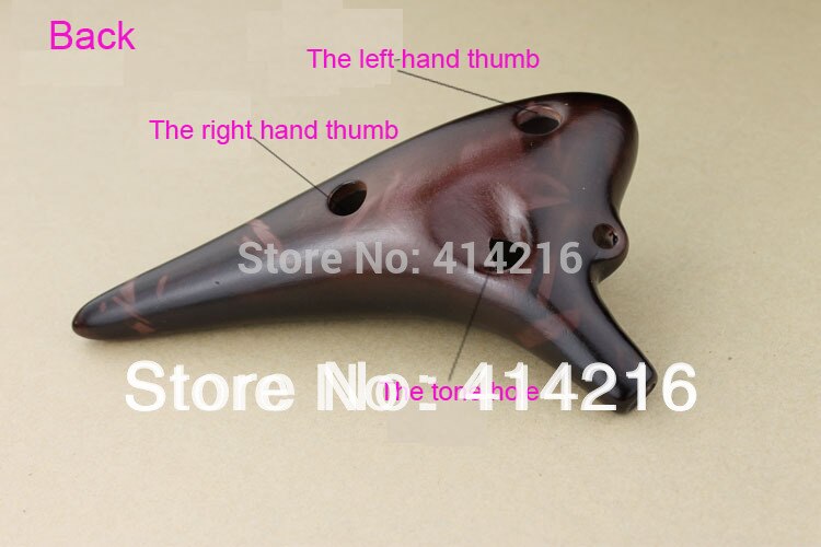12 hull røykt burn vintage ac fløyte ocarina alt c mesterverk fløyte musikkinstrument