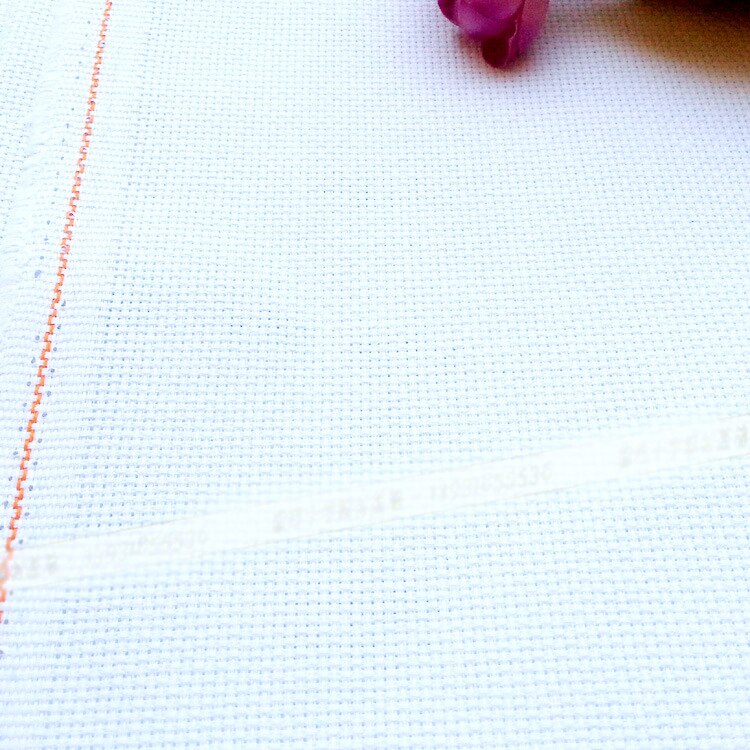 11ct 1.0*1.5m Golden Linen cloth 14ct DIY Cross Stitch Fabric Adia Cloth 100% Cotton cross embroidery: White