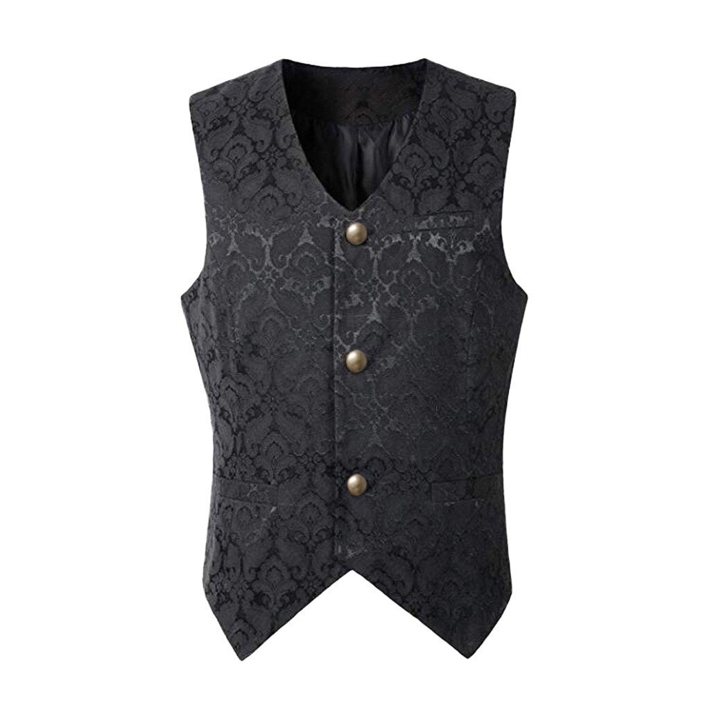 Männer Punk Jacke Vintage Mantel Outwear Taste Frack Weste Mantel Party hochzeit Krawatte weste Anzug Tasche Platz Set 1,14