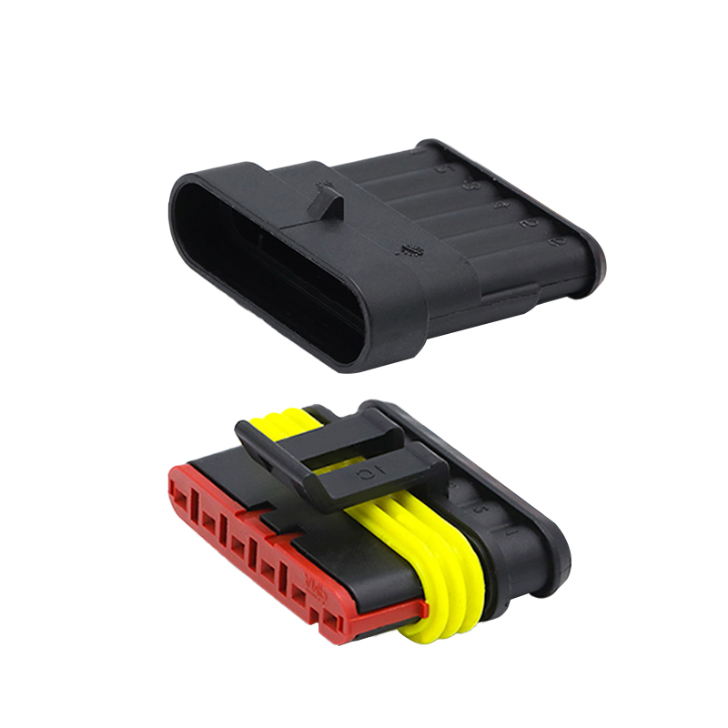 20/50/100Sets 1/2/3/4/5/6 Pin Way AMP Tyco Super Sealed Automotive Wire Connector Electrical Male Female Plug Terminals for Cars