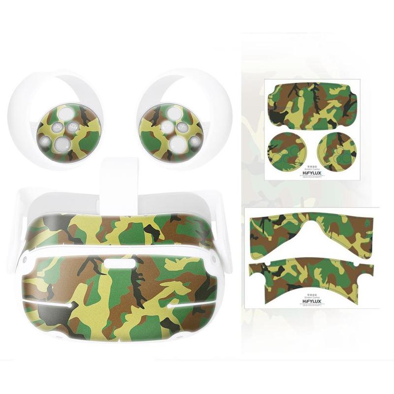 Skin Sticker For Oculus Quest 2 VR Headset Virtual Reality Cartoon Protetcive PVC Skin Decals For Quest 2 Controller Accessories