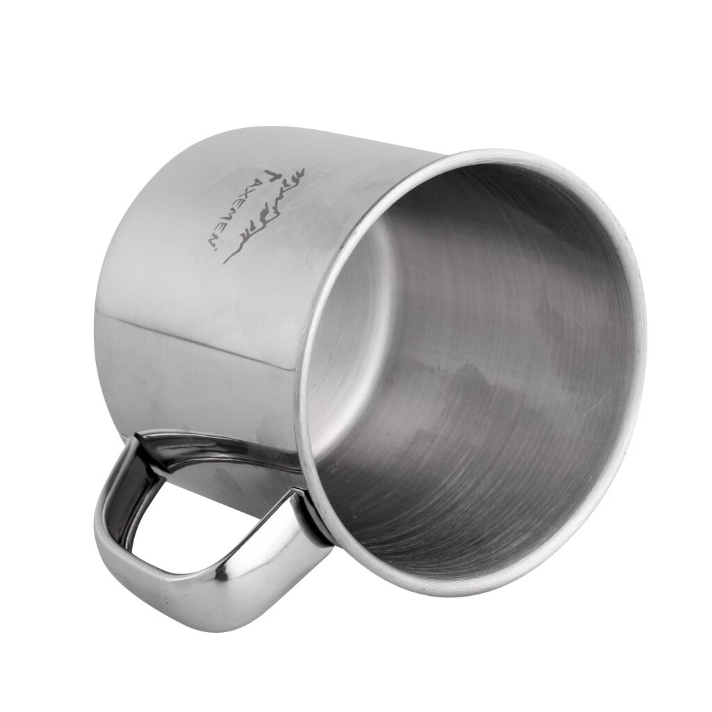 Portable Durable Stainless Steel 250ml Camping Cup Coffee Tea Drinking Water Drinkware Travel Mug School Office Home