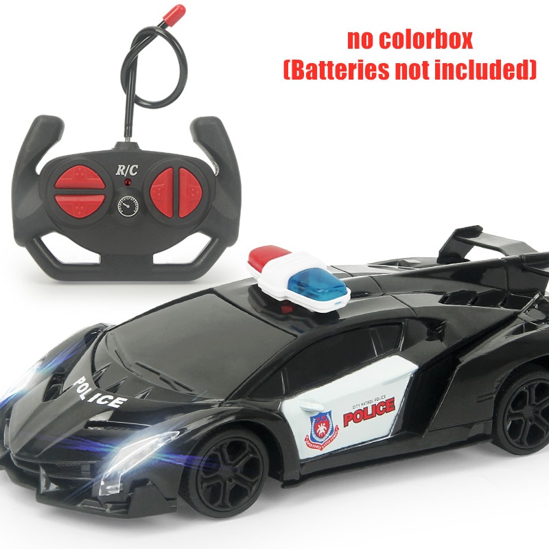 RC Car Racing Police 1:24 Model Kids Xmas Birthday Light Electric Carro Juguetes Chidlren Toys Remote Control Car for Boys: LamboPolice-nobox