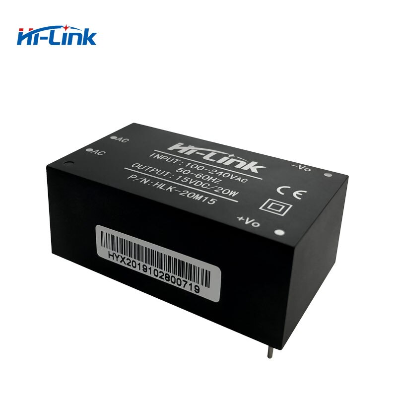 KALEA-INFORMATIQUE KALEA-INFORFORMATIQUE Alimentazione da 220V a 15V DC 1A con connettore 2,5mm x 5,5mm (diametri interno/esterno