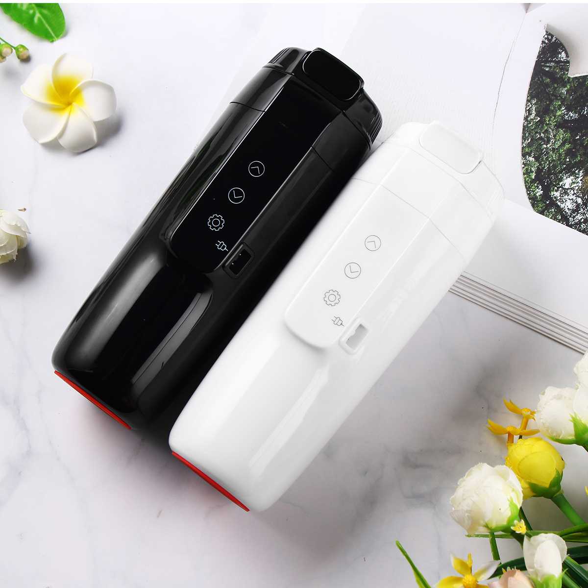 12V 350ml véhicule électrique chauffage tasse Portable voyage chauffage eau bouilloire chaudière café thé lait chauffé tasse nouilles trempées