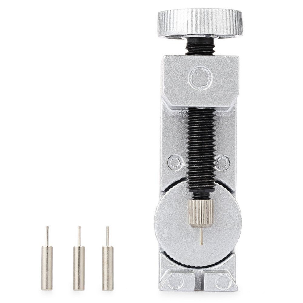 Horlogeband afstelgereedschap metaal demonteren horloge horloge reparatiemeter gereedschap met 3 stuks reservenaald