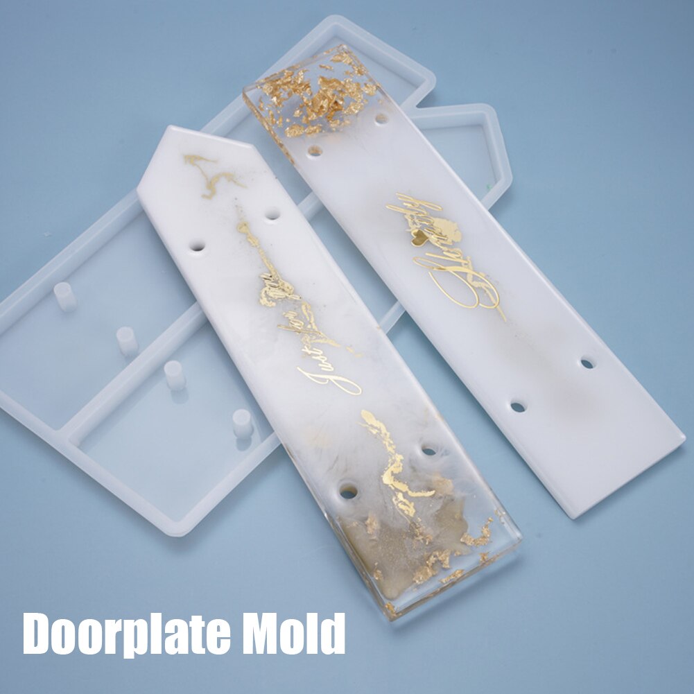 Iniciantes diy artesanato adultos para a loja multifunções silicone doorplate moldes festa fácil demolding porta de casamento pendurado placa