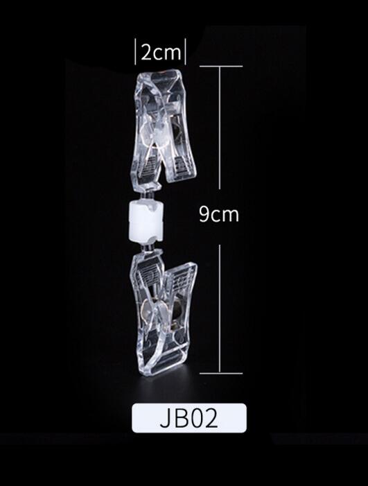 3 stk./pak abs plast mini hylde klip pop magnet reklame klip: Rød