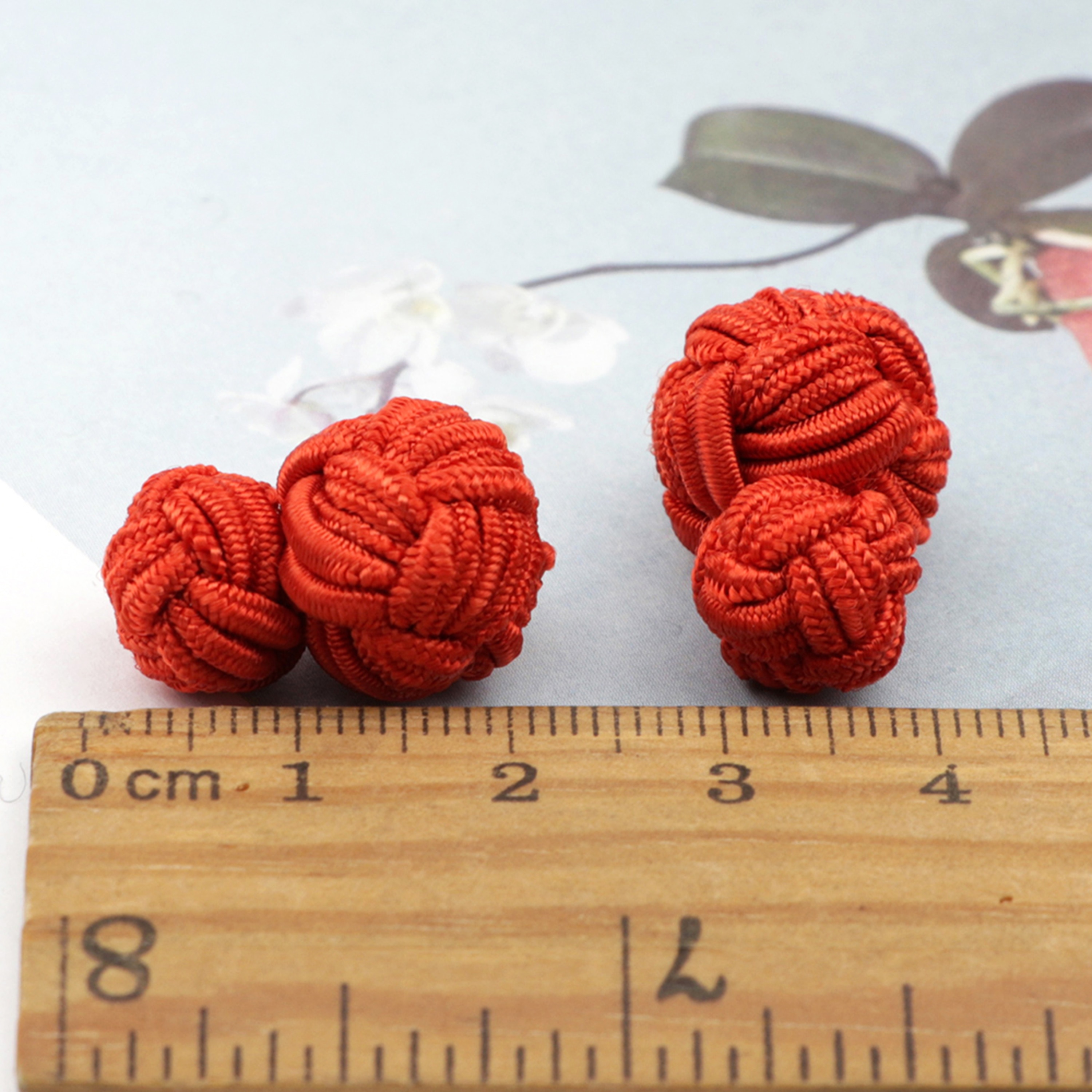 Kleurrijke Dubbele Touw Bal Knoop Manchetknopen Effen Kleuren Gevlochten Handgemaakte Elastische Upscale Mannen Klassieke Manchetknopen Voor Mannen