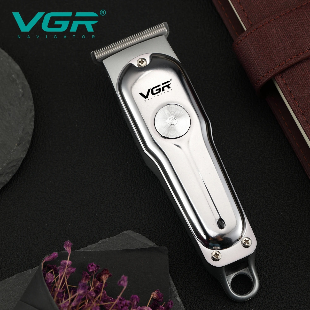 VGR maquina de cortar cabello cortadora de pelo para Cortadora de pelo, máquina de corte de pelo de Metal recargable, maquinilla para peluquero eléctrica, cortadora de pelo para hombres V-071