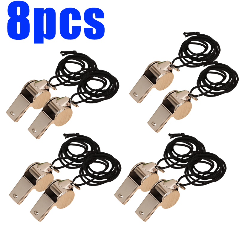 10/1pcs Whistle Sport Rugby Referee Stainless Steel Whistles Soccer Football Basketball Party Training School Cheerleading Tools: light green