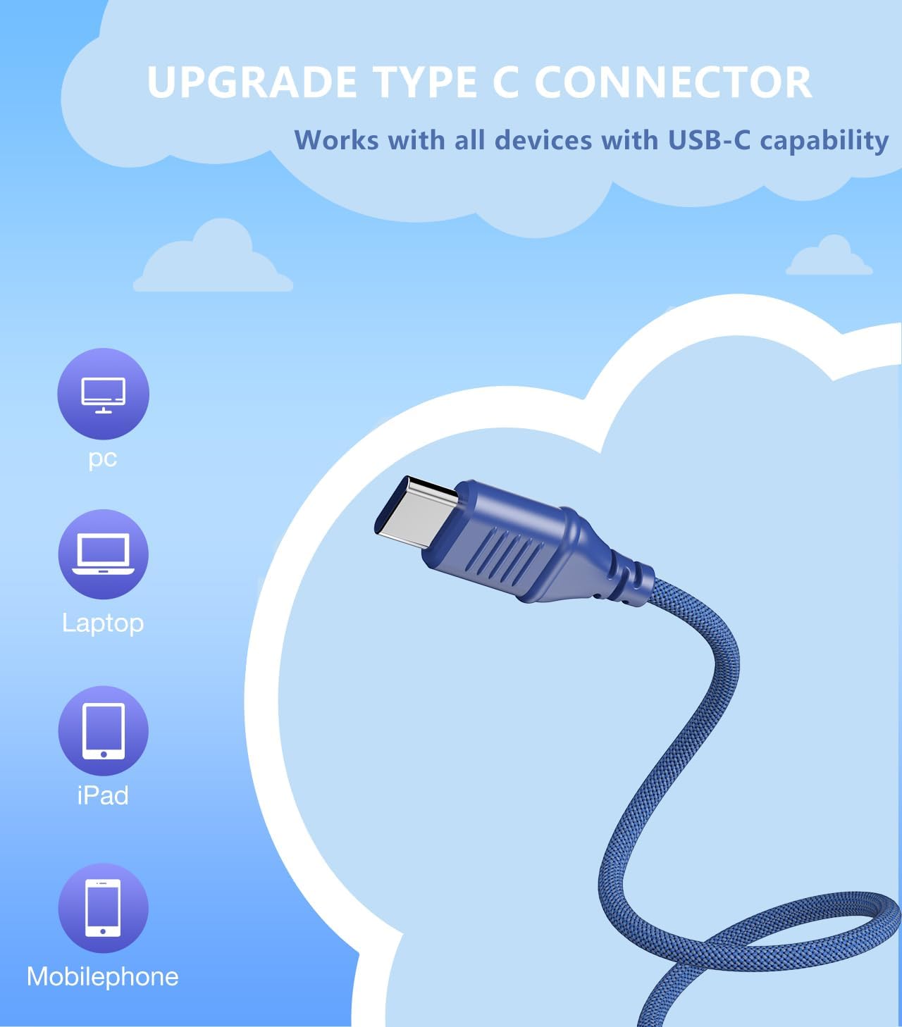 Upgrade USB Type C Kids Headphone for School, 94dB Safe Volume Limited, HD Stereo Sound, Foldable Lightweight On-Ear Headphones