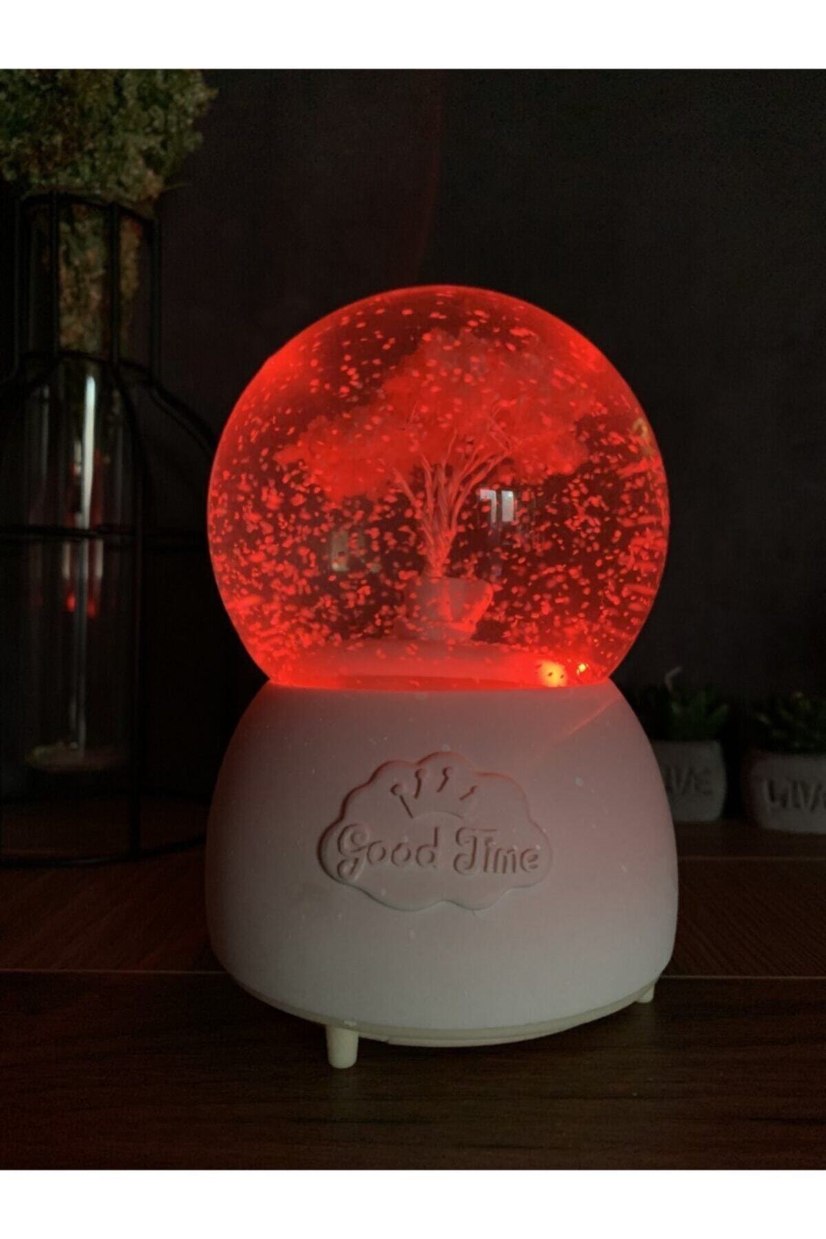 Oversized Snow Globe with Music Light Automatic Snow Blower Crystal Balls Magnetic Globes Items Home Office Decoration
