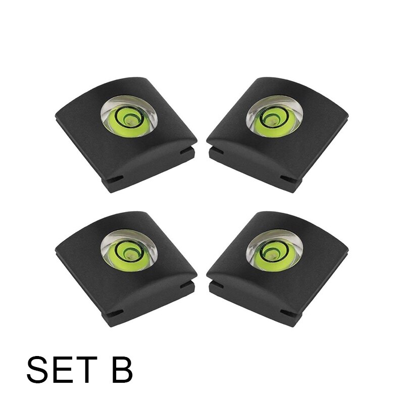 3 Axis 2 Axis Camera Level Shoe Waterpas Shoe Cover Bubble Niveau Bescherming Cap Voor Dslr Slr camera Accessoires: SET B