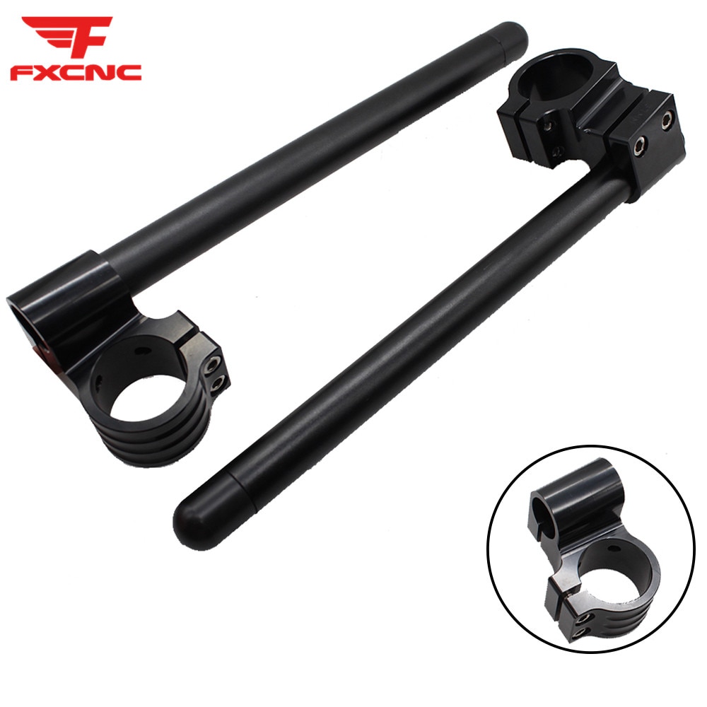 Steigleitung Rised Motorrad Lenker Clip-Ons Gabel CNC Aluminium Lenker Clip-ons Für Universal- 7/8 "22mm Lenker Motorrad