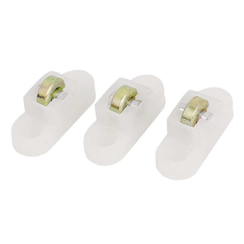 4 pcs door window cabinet single sliding metal roller wheel 8mm Dmr.