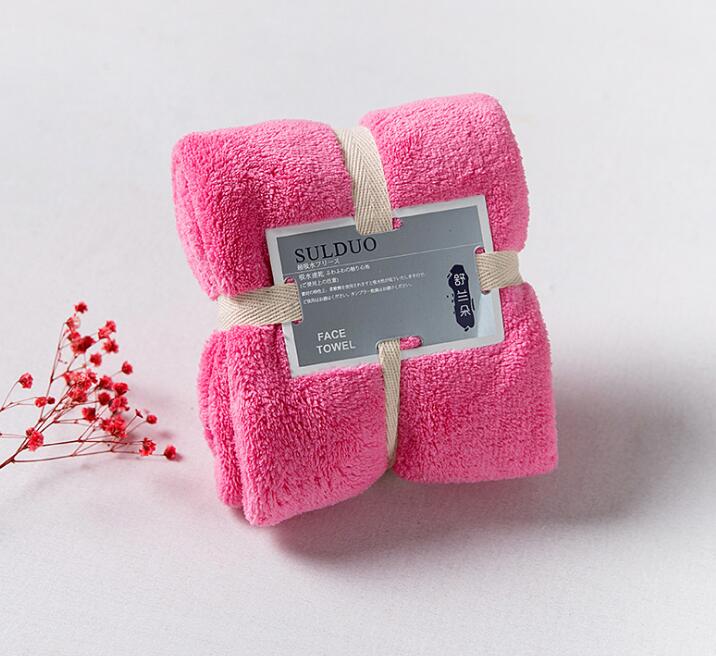 Japanese warp knitted polyester coral fabric towels super absorbent and quick drying towels hotel towels