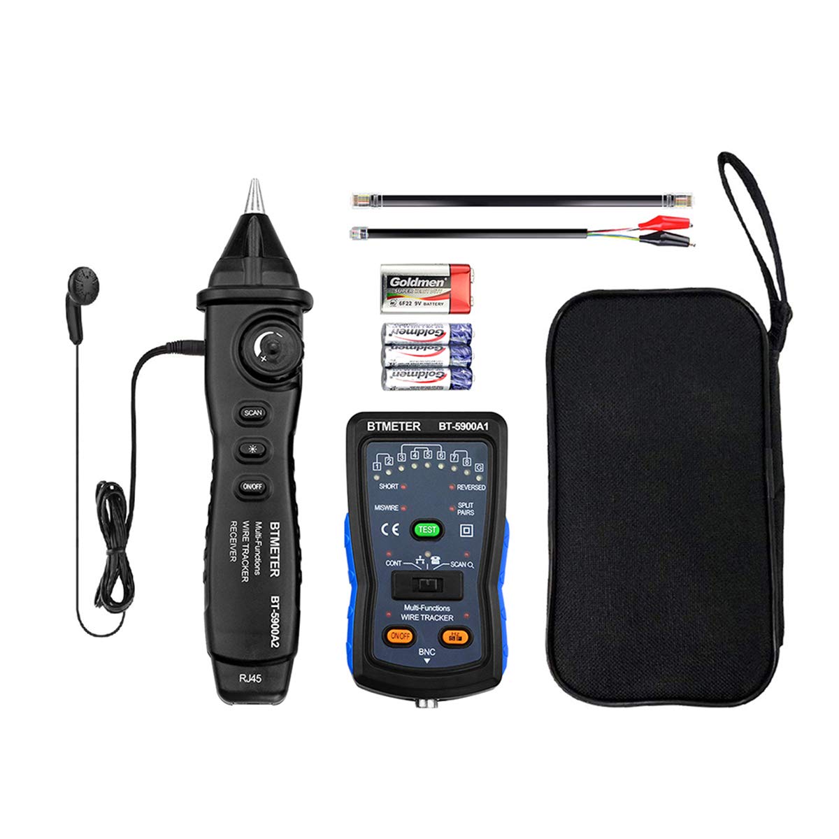 Cable Finder Tone Generator Probe Kit -HP-5900A RJ11 RJ45 Wire Tracker Toner Ethernet LAN Network CableTester Telephone Tester