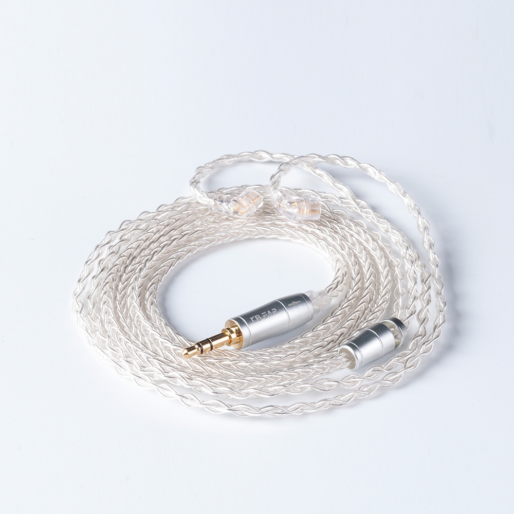 KBEAR 8 Core Upgraded Silver Plated Balanced Cable 2.5/3.5/4.4MM With MMCX/2PIN/QDC for BLON BL-01 BL-03 KZ ZSX ZAX DQ6 ZSTX