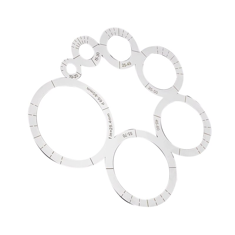 Leather Cutting Tools Corner Cutting Ruler Metal Circle Template Leather Corner Punch Round Leather Corner Cutting Ruler: Default Title