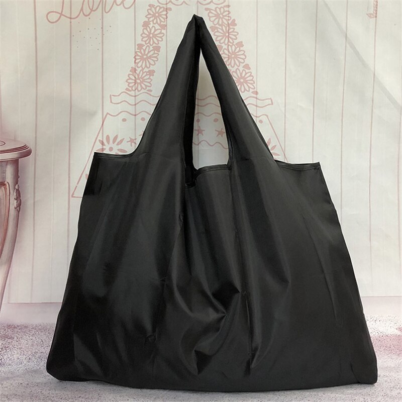 ECO Polyester Reusable Tote Foldable Shopping Bag Women Men Travel Shopper Package Buy vegetables traveling sho