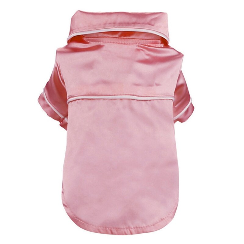 Soft Silk French Bulldog Pajamas Pet Dog Pajama For Small Dogs Shih Tzu Puppy Cat Clothes Pets Clothing: P / M