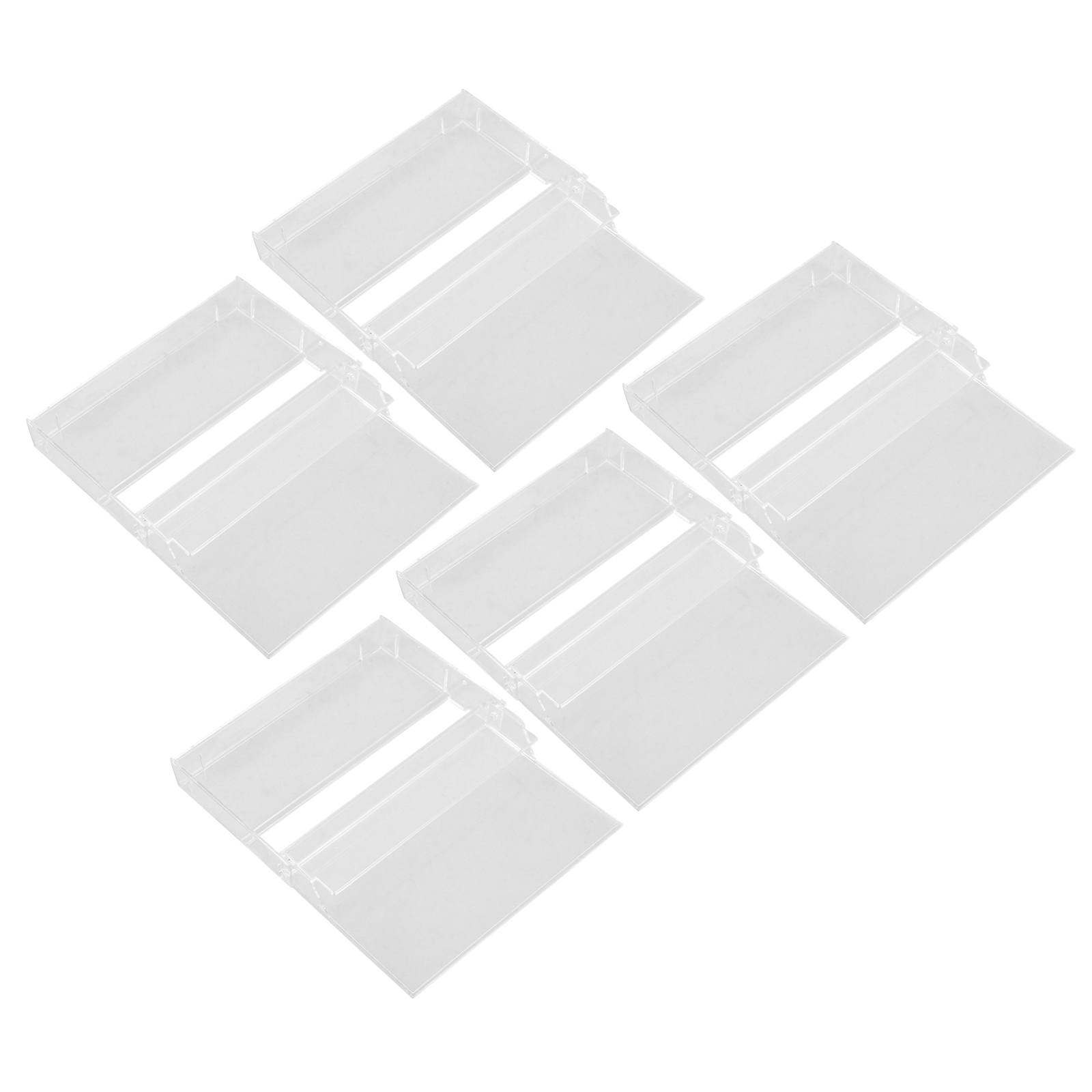 5 Pcs Cassette Tape Case Audio Cassette Box Plastic Cassette Holder Clear Music Cassette Box Recording Cassette ganizer Cd Bags