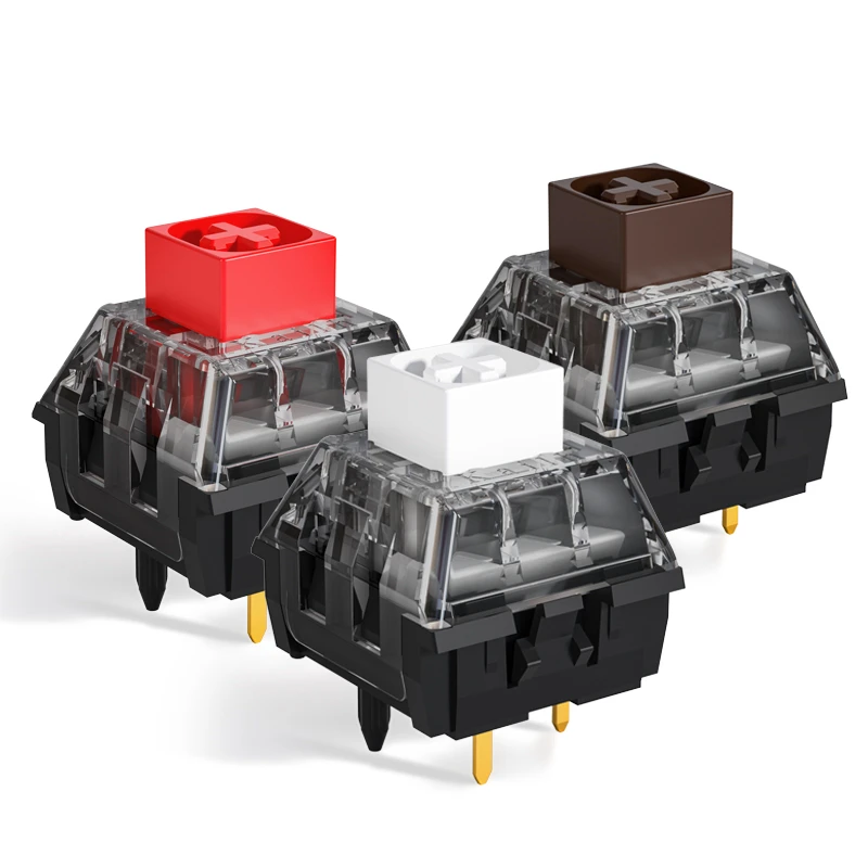 Kailh Box White V2, Box Brown V2, Box Red V2, Interruptor de teclado mecánico Clicky Linear Tactile 5 pines