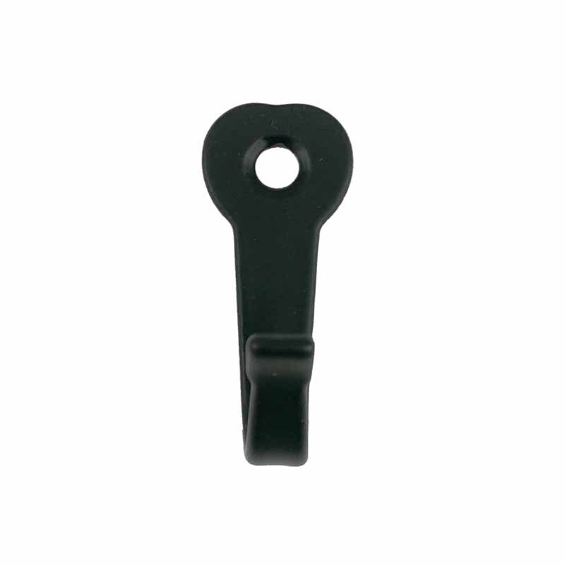 2 szt. Naścienny pojedynczy haczyk retro wieszaki na ubrania klucze kapelusz szlafrok ręcznik haki: czarny