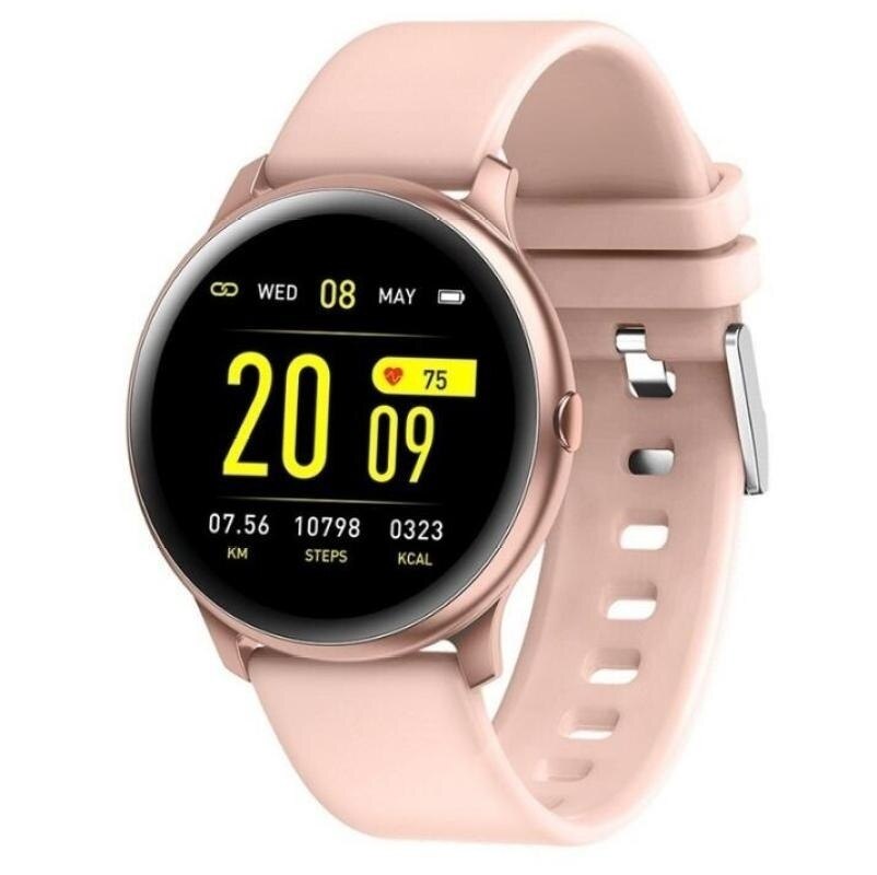 Armband vrouw hartslag bloeddruk/zuurstof intelligent slim horloge fitness tracker sporthorloge: Roze