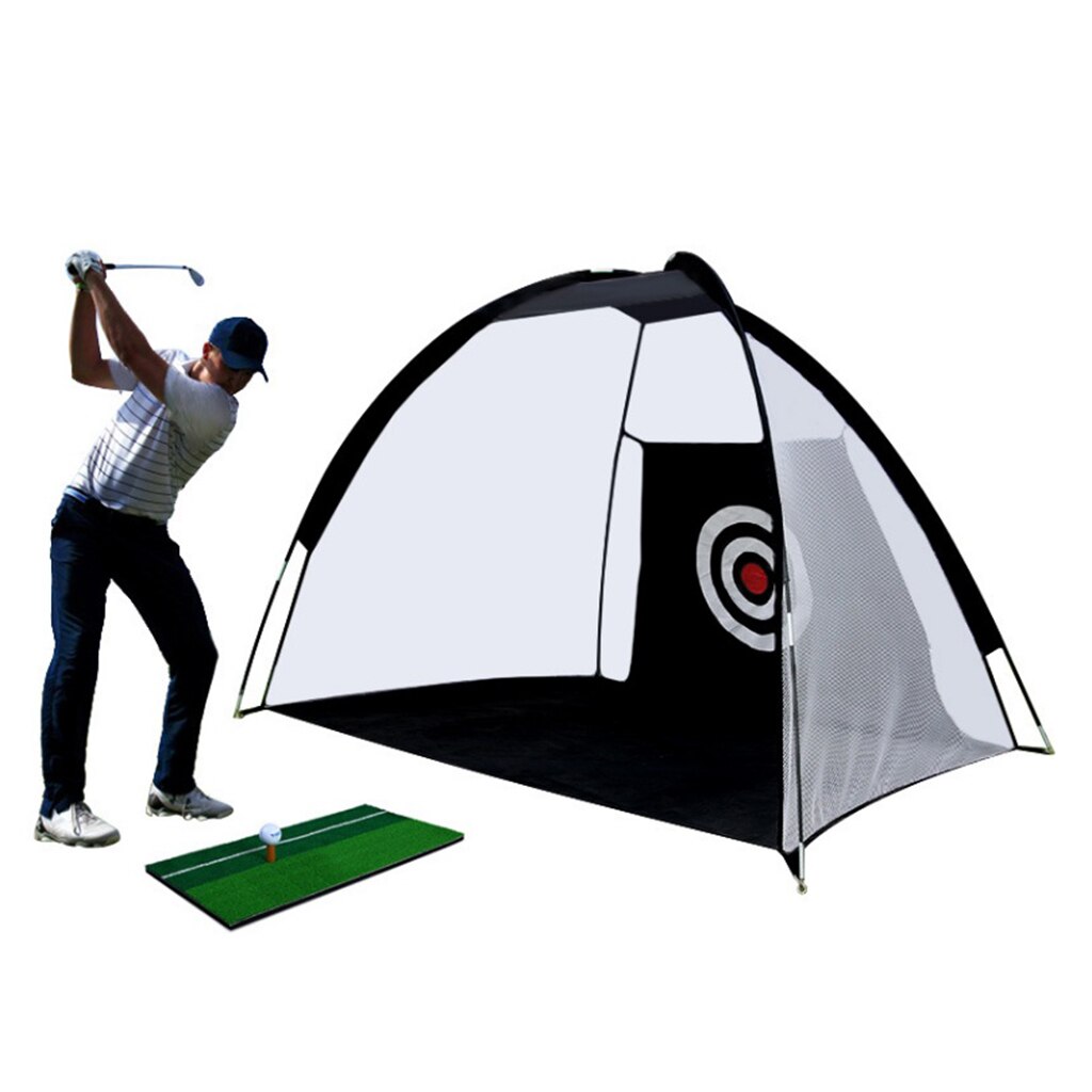 2x14m Golf Practice Driving Hitting Net Cage Training Aid Practice Target Aim Golf Chipping Hitting Putting Net Indoor Home