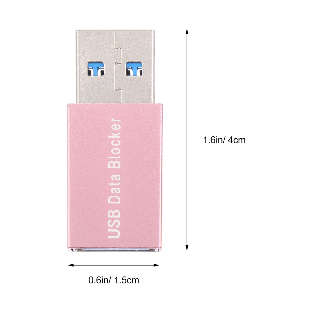 2 Stuks Usb Data Blocker Man-vrouw Adapter Jacking Preventie