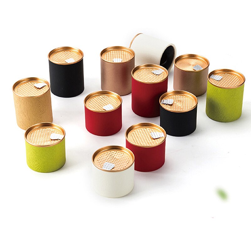 Round Paper Container Disposable Tea Packaging Tube Candy Jar Food Cylinder Brand