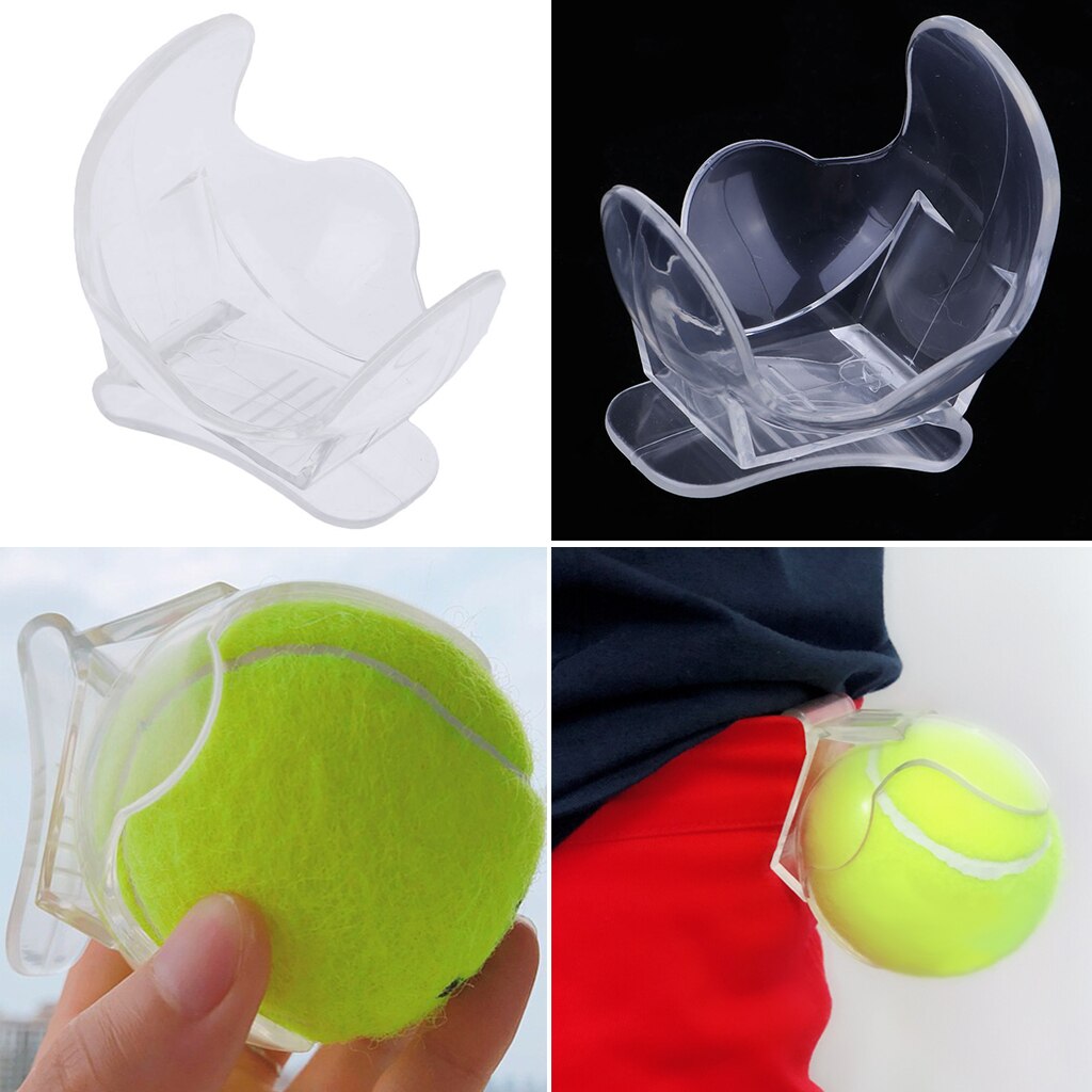 Clear Tennisbal Houder, Houdt Een Tennisbal, Clips Op