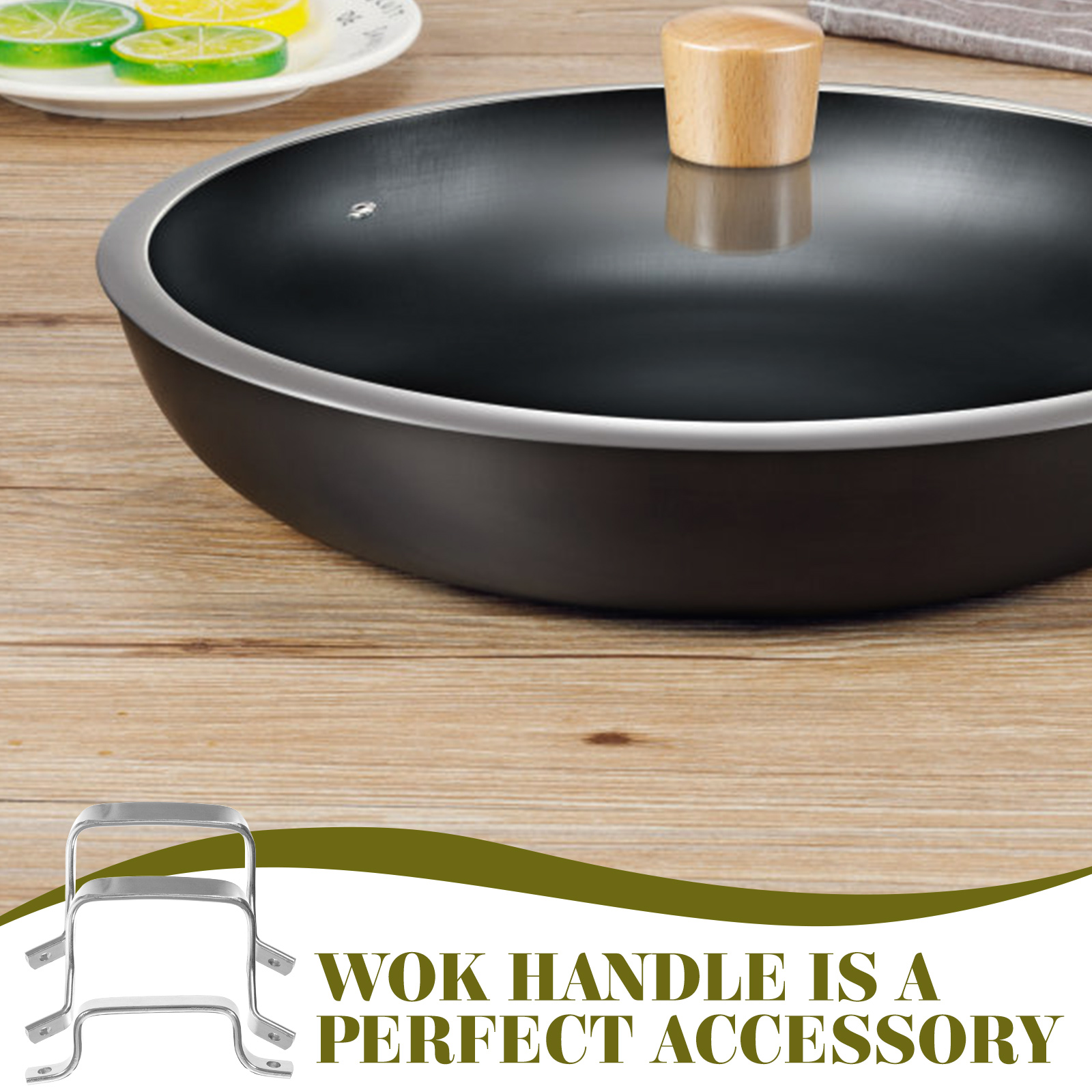 3Pcs Pot Handle Replacement Handles For Handles Water Boiler Handles Pan Handles Wok Handles Cookware Parts Kitchen Dining