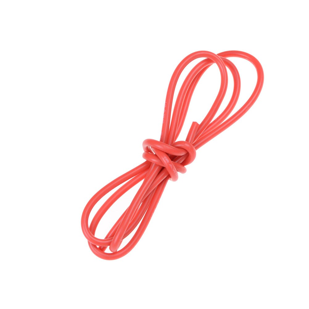 1M Gauge 14 AWG Silicone Rubber Wire Cable Flexible 7 Colors: Red