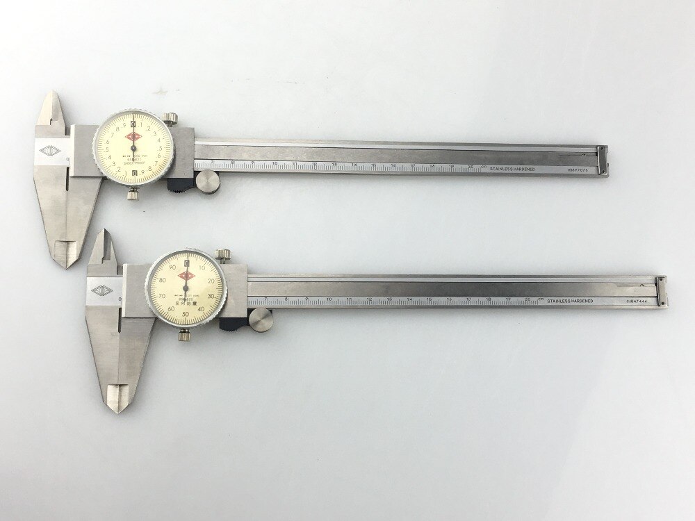 8" 0-200mm 0.02/0.01mm Caliper Shock-proof Stainless Steel Vernier Caliper Measurement Gauge Metric Measuring Tool