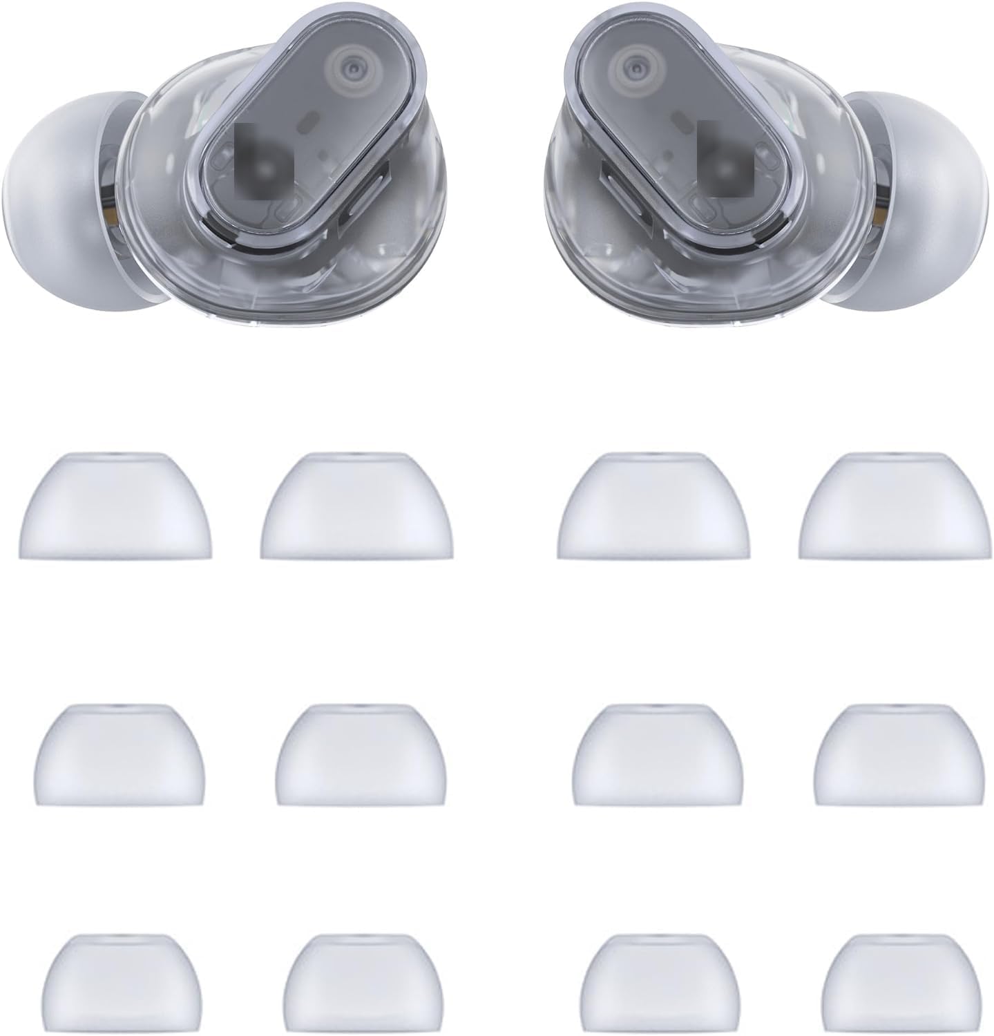 Silikon Ohr stöpsel für schlägt passen Profi Ersatz spitzen für schlägt passen Profi/schlägt Studio Knospen Ohrhörer 6 Paar lms: Schnee