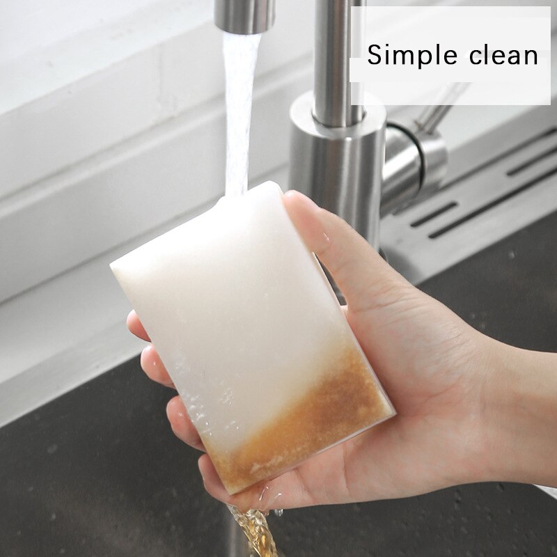 100 Stuks 100*60*20Mm Wit Melamine Spons Magische Spons Gum Voor Keuken Kantoor Badkamer Schoon Accessoire/Dish Cleaning Nano