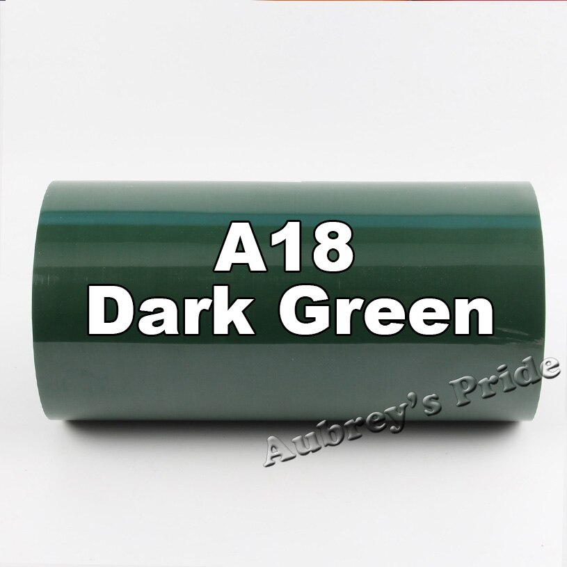 30cmx100cm (12&quot;x40&quot;) PVC Heat Transfer Vinyl Heat Press Machine Cutting Plotter Cutter T-shirt DIY Foil Film Paper: Dark Green A18