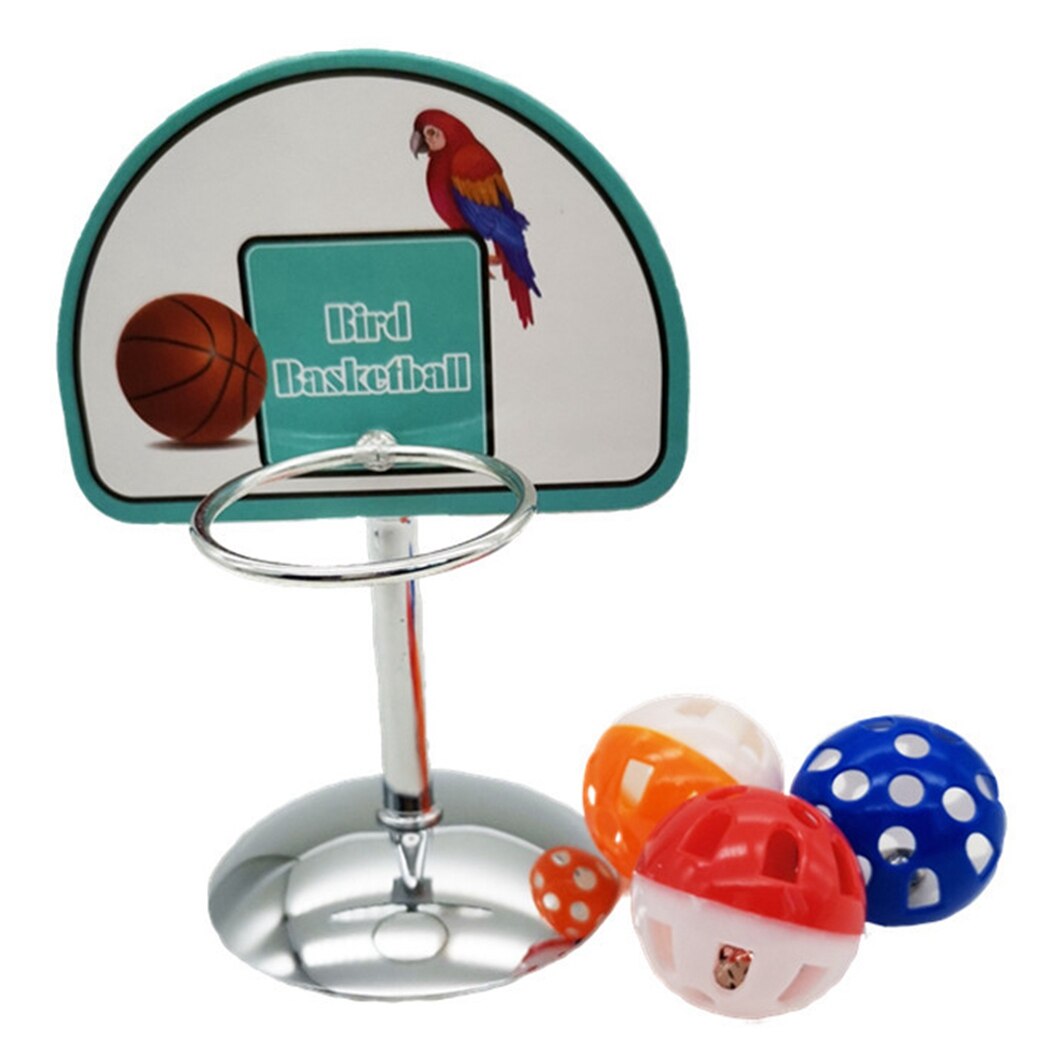 Papegaai Basketbal Speelgoed Set Interactieve Vogel Training Speelgoed Vogel Intelligentie Speelgoed Vogel Hoepel Rekwisieten Chew Play Speelgoed Leveringen