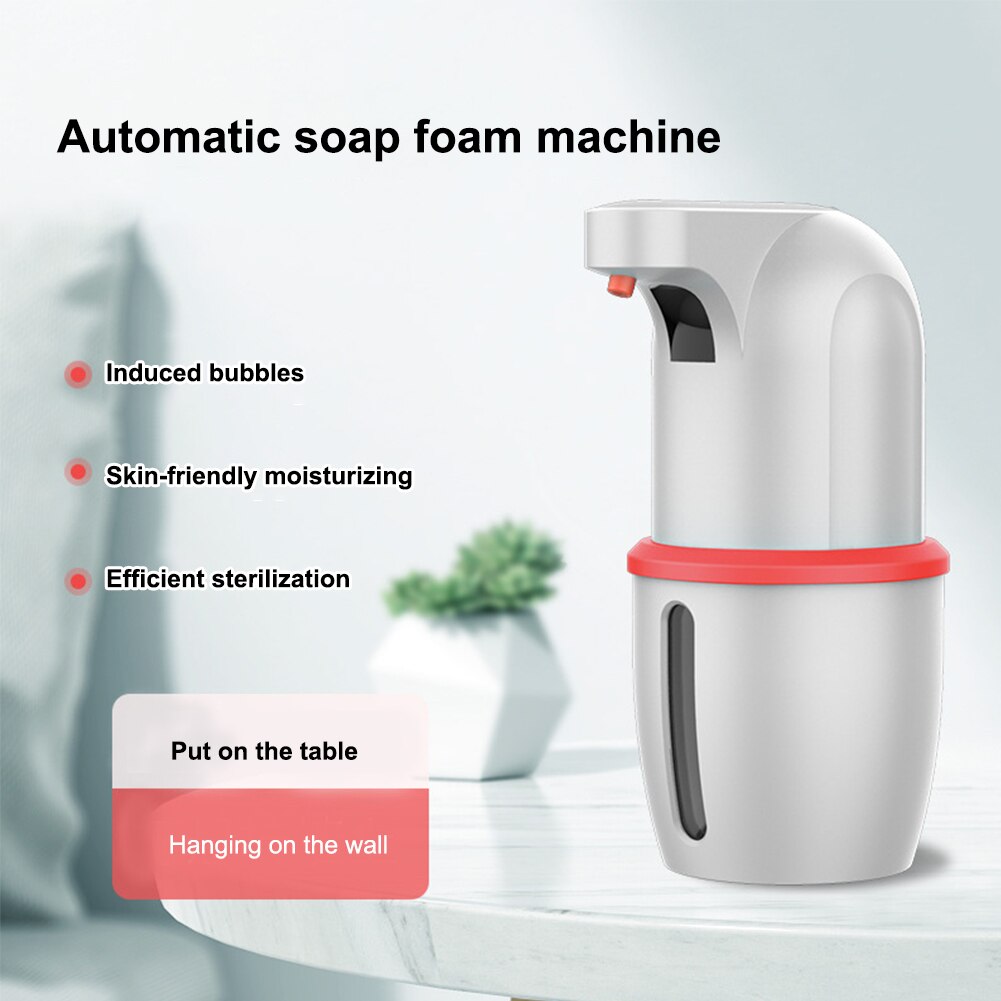 275ML Automatic Soap Dispenser Touchless High Capacity Foam Soap Dispenser for Bathroom Kitchen Hotel Restaurant