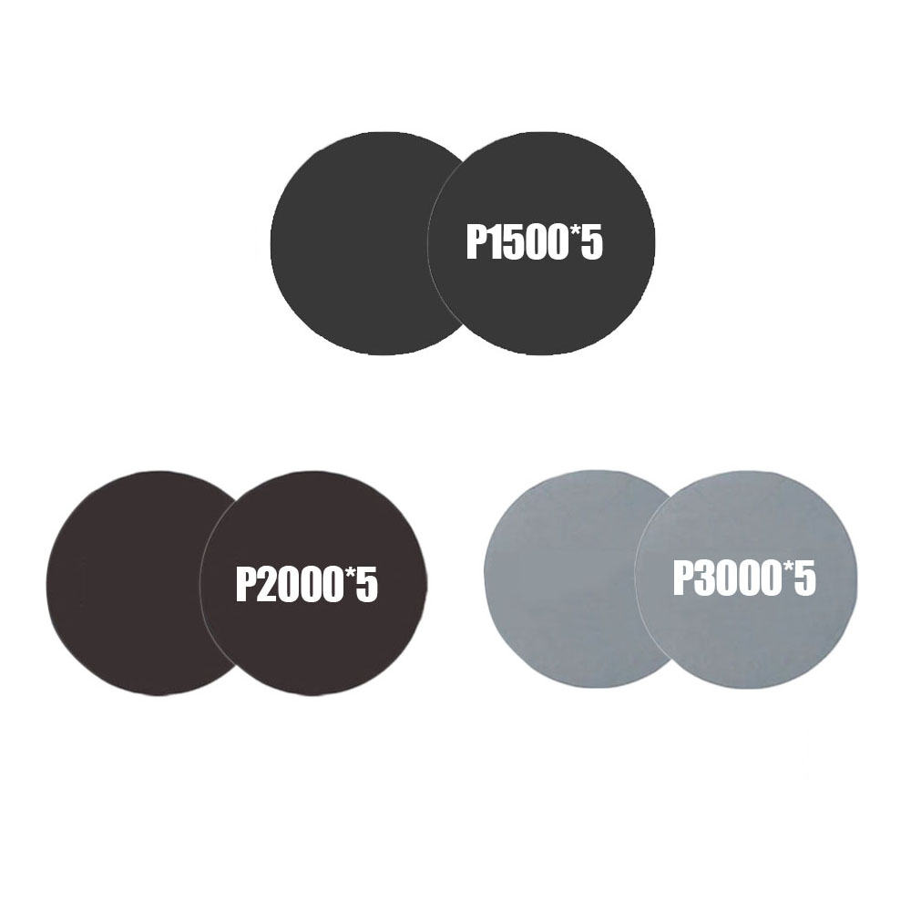 Water Schuurpapier 3 Inch 75 Mm Schuurschijf 800 1000 2000 3000 Grit Droog Polijsten Schuurpapier Schuurmiddelen Voor auto Detaillering: WIT