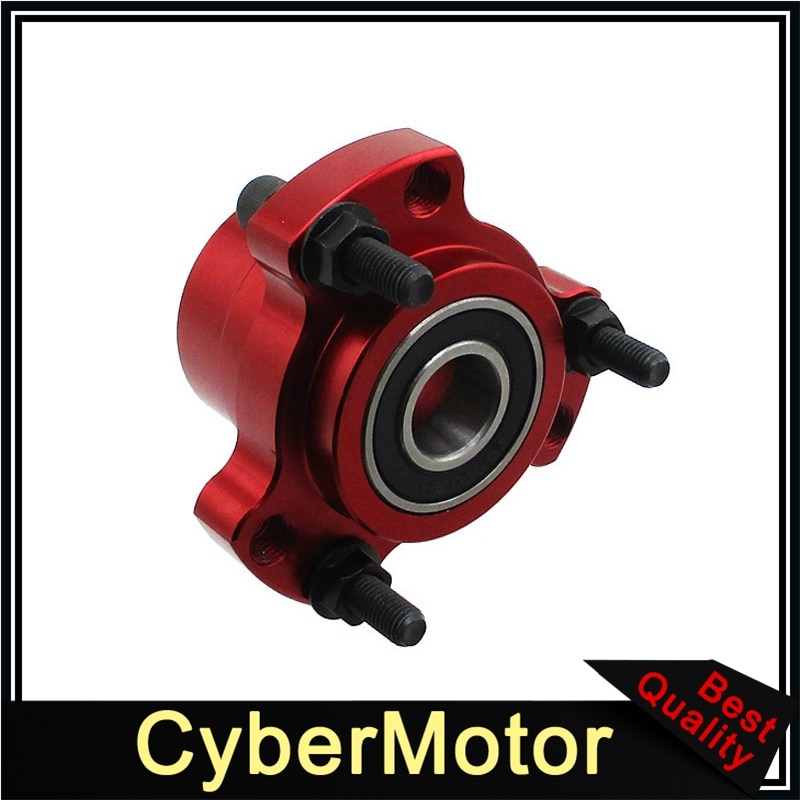 5/8 " lejet forhjulsnav 1/4 " bolt til go kart mini cykel drift trike: Rød